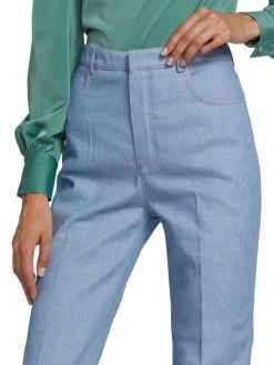 Saint Laurent High-Waisted Flared Jeans -Saint Laurent Sales Store unnamed file 2508