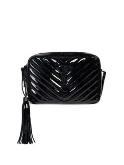 Saint Laurent Lou Matelassé Patent Leather Camera Bag