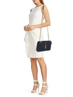 Saint Laurent Medium Logo Mix Matelassé Canvas Satchel -Saint Laurent Sales Store unnamed file 2516