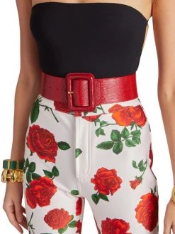 Saint Laurent Rose-Print Skinny Pants -Saint Laurent Sales Store unnamed file 2529