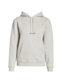 Saint Laurent Mini Logo Pullover Hoodie