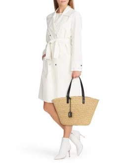 Saint Laurent Medium Panier Raffia Tote -Saint Laurent Sales Store unnamed file 2561