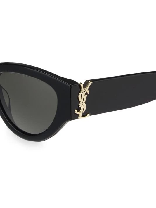 Saint Laurent Monogram 53MM Cat Eye Sunglasses 5 Saint Laurent Monogram 53MM Cat Eye Sunglasses - Image 3