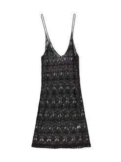 Saint Laurent Sheer Crochet Minidress