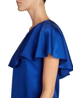 Saint Laurent Satin Silk One-Shoulder Ruffle Minidress 13 Saint Laurent Satin Silk One-Shoulder Ruffle Minidress -Saint Laurent Sales Store unnamed file 2588