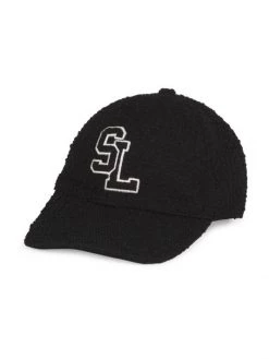 Saint Laurent SL Logo Bouclé Baseball Cap