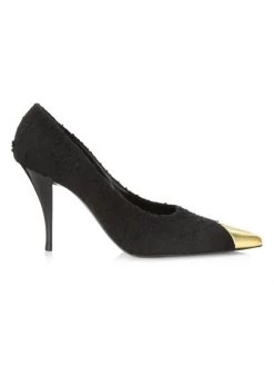 Saint Laurent Vier 90MM Wool Pumps