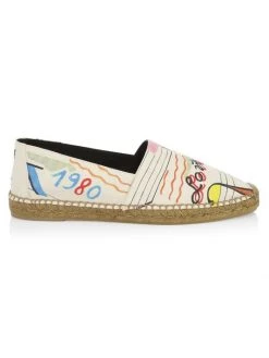 Saint Laurent Perseo Illustrated Espadrilles For Men