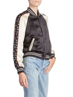 Saint Laurent Logo Bomber Jacket -Saint Laurent Sales Store unnamed file 2639