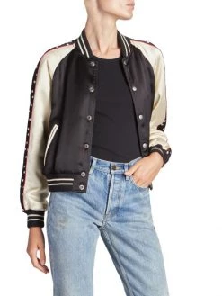 Saint Laurent Logo Bomber Jacket -Saint Laurent Sales Store unnamed file 2641