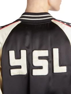 Saint Laurent Logo Bomber Jacket -Saint Laurent Sales Store unnamed file 2643