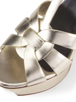 Saint Laurent Tribute Metallic Leather Sandals Argento 15 Saint Laurent Tribute Metallic Leather Sandals Argento -Saint Laurent Sales Store unnamed file 2666