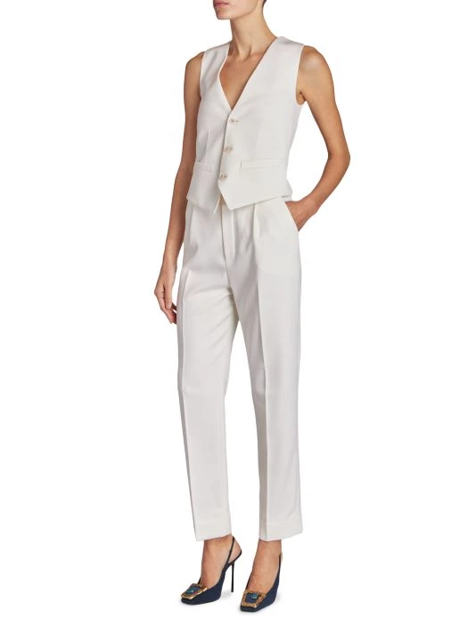 Saint Laurent Wool Flat Front Vest 4 Saint Laurent Wool Flat Front Vest - Image 2