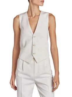 Saint Laurent Wool Flat Front Vest 10 Saint Laurent Wool Flat Front Vest -Saint Laurent Sales Store unnamed file 2671