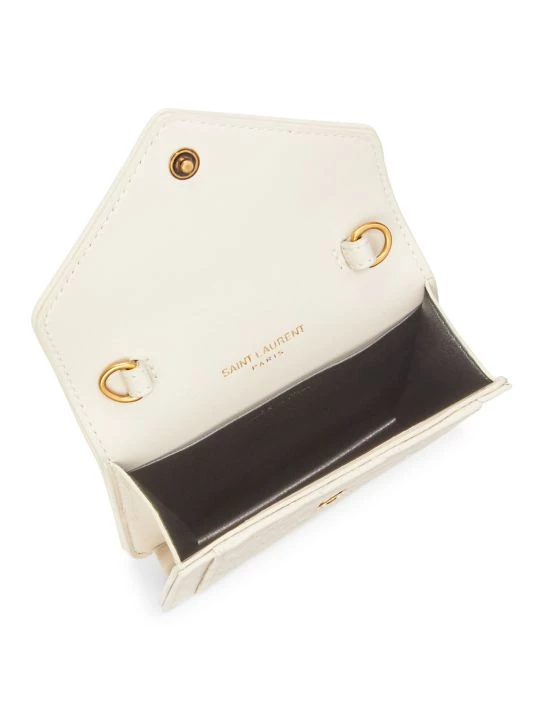 Saint Laurent Mini Gaby Quilted Leather Micro Bag-On-Chain Blancv Intage 5 Saint Laurent Mini Gaby Quilted Leather Micro Bag-On-Chain Blancv Intage - Image 3