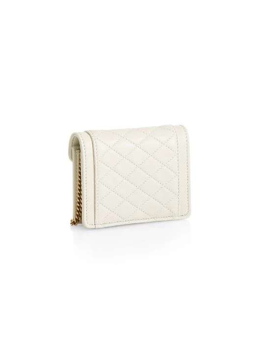 Saint Laurent Mini Gaby Quilted Leather Micro Bag-On-Chain Blancv Intage 6 Saint Laurent Mini Gaby Quilted Leather Micro Bag-On-Chain Blancv Intage - Image 4