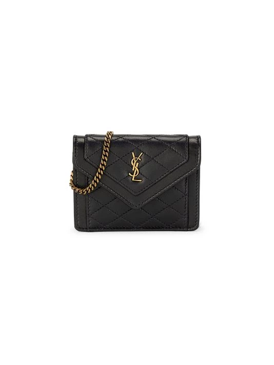 Saint Laurent Mini Gaby Quilted Leather Micro Bag-On-Chain Blancv Intage 7 Saint Laurent Mini Gaby Quilted Leather Micro Bag-On-Chain Blancv Intage - Image 5