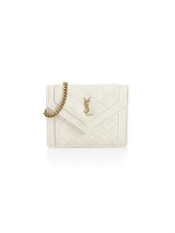 Saint Laurent Mini Gaby Quilted Leather Micro Bag-On-Chain Blancv Intage 13 Saint Laurent Mini Gaby Quilted Leather Micro Bag-On-Chain Blancv Intage -Saint Laurent Sales Store unnamed file 2696