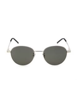 Saint Laurent Classic 53MM Round Sunglasses For Men
