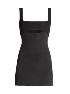 Saint Laurent Cut-Out Knit Minidress