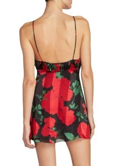 Saint Laurent Rose-Print Silk Cami Minidress 12 Saint Laurent Rose-Print Silk Cami Minidress -Saint Laurent Sales Store unnamed file 2729