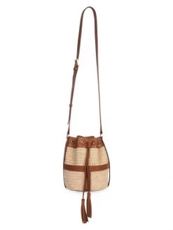 Saint Laurent Seau Raffia Bucket Bag -Saint Laurent Sales Store unnamed file 2748