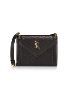 Saint Laurent Mini Quilted Leather Envelope Bag Blanc Vintage