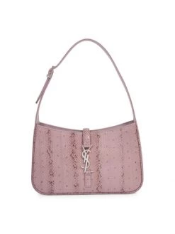 Saint Laurent Le 5 à 7 Snakeskin Hobo Bag