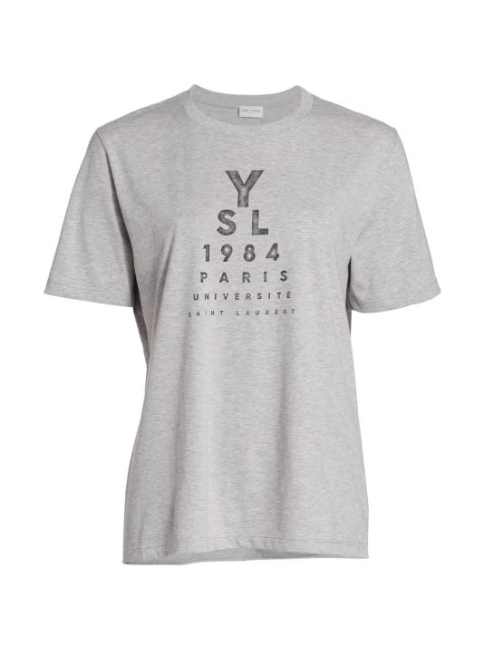 Saint Laurent Cotton Graphic T-Shirt 3 Saint Laurent Cotton Graphic T-Shirt