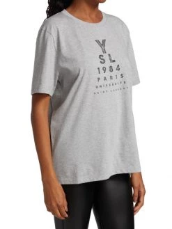 Saint Laurent Cotton Graphic T-Shirt 10 Saint Laurent Cotton Graphic T-Shirt -Saint Laurent Sales Store unnamed file 2811