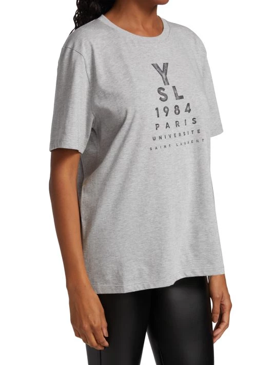 Saint Laurent Cotton Graphic T-Shirt 5 Saint Laurent Cotton Graphic T-Shirt - Image 3