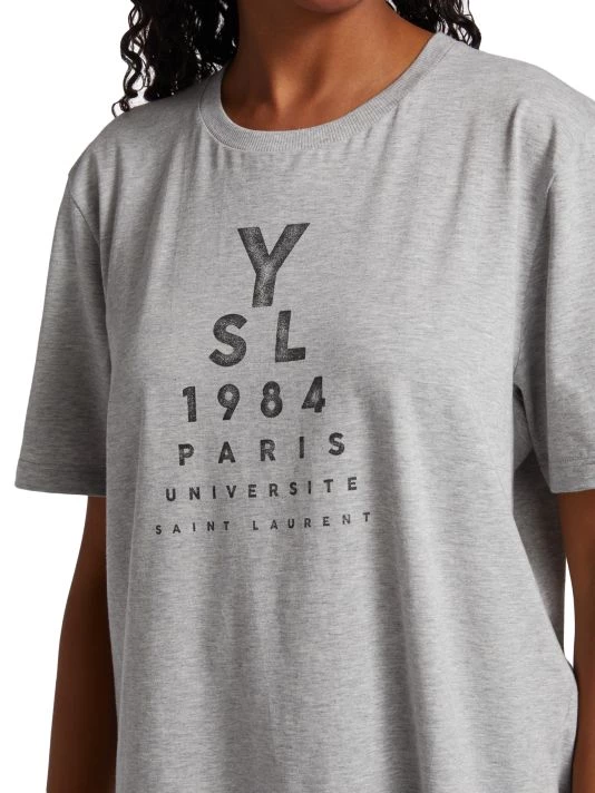 Saint Laurent Cotton Graphic T-Shirt 7 Saint Laurent Cotton Graphic T-Shirt - Image 5