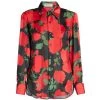 Saint Laurent Rose-Print Silk Shirt 1 Saint Laurent Rose-Print Silk Shirt -Saint Laurent Sales Store unnamed file 2815