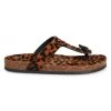 Saint Laurent Fabrice Leopard Calf Hair T-Strap Cork Sandals -Saint Laurent Sales Store unnamed file 2825