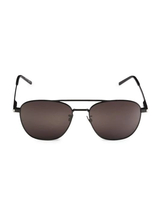 Saint Laurent Metal Corner Angle Sl 531-009 Metal Pilot Sunglasses For Men 3 Saint Laurent Metal Corner Angle Sl 531-009 Metal Pilot Sunglasses For Men