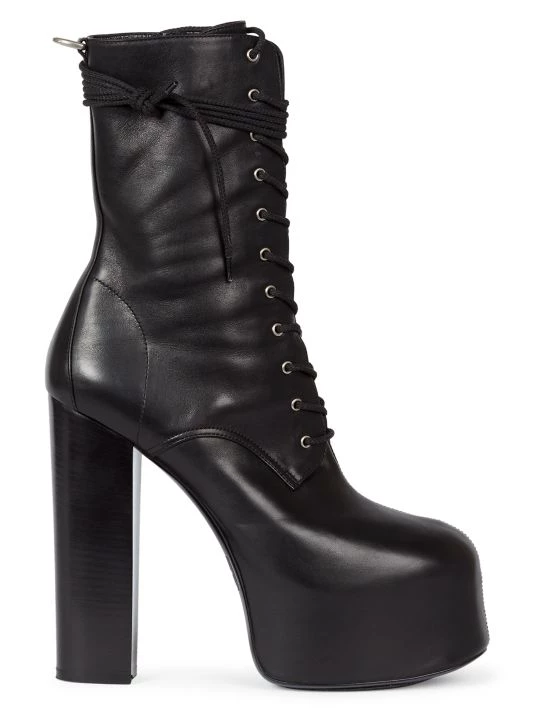 Saint Laurent Mina Lace-Up Boots For Men 3 Saint Laurent Mina Lace-Up Boots For Men