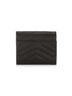 Saint Laurent Logo Matelassé Leather Tri-Fold Wallet -Saint Laurent Sales Store unnamed file 2902