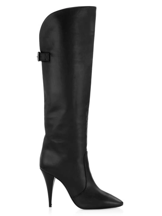 Saint Laurent Harper Leather Knee-High Boots 3 Saint Laurent Harper Leather Knee-High Boots