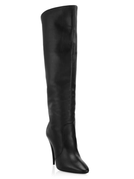 Saint Laurent Harper Leather Knee-High Boots 4 Saint Laurent Harper Leather Knee-High Boots - Image 2