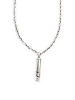 Saint Laurent Long Whistle Charm Necklace Gold -Saint Laurent Sales Store unnamed file 2910