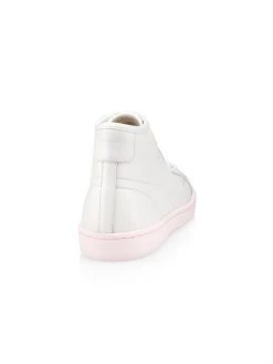 Saint Laurent SL/39 Leather Mid-Top Sneakers White Rose -Saint Laurent Sales Store unnamed file 2928