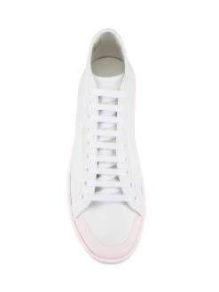 Saint Laurent SL/39 Leather Mid-Top Sneakers White Rose -Saint Laurent Sales Store unnamed file 2930