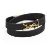 Saint Laurent Leather & Goldtone Metal Wrap Bracelet For Men -Saint Laurent Sales Store unnamed file 2943