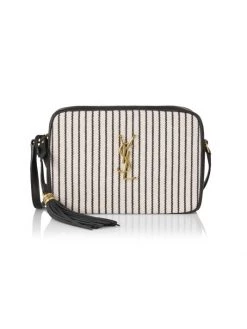 Saint Laurent Striped Shoulder Bag