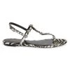 Saint Laurent Zebra-Print Calf Hair Logo Sandals -Saint Laurent Sales Store unnamed file 2986