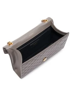 Saint Laurent Medium Envelope Monogram Matelassé Leather Shoulder Bag Fog -Saint Laurent Sales Store unnamed file 3028