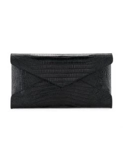 Saint Laurent Paloma Lizard-Embossed Leather Pochette