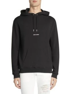 Saint Laurent Logo Cotton Hoodie For Men -Saint Laurent Sales Store unnamed file 3042
