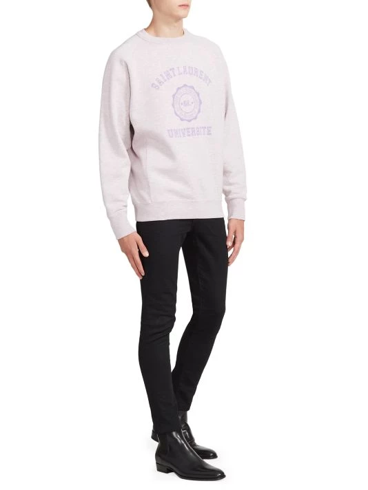 Saint Laurent Oversized Logo Sweatshirt For Men 4 Saint Laurent Oversized Logo Sweatshirt For Men - Image 2