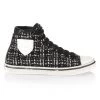 Saint Laurent Malibu Tweed Mid-Top Sneakers -Saint Laurent Sales Store unnamed file 3068